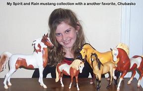 Natalie and her Breyer Collection
