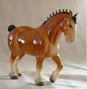 Vintage Dappled Clydesdale Breyer Horse