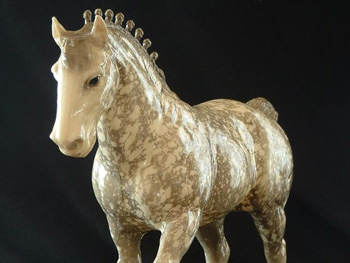 Vintage Dappled Clydesdale Breyer Horse